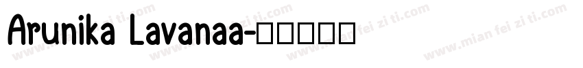 Arunika Lavanaa字体转换